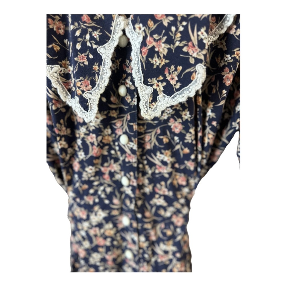 Vintage Brandywine Creek Floral Dress  Cottagecore - Picture 6 of 8